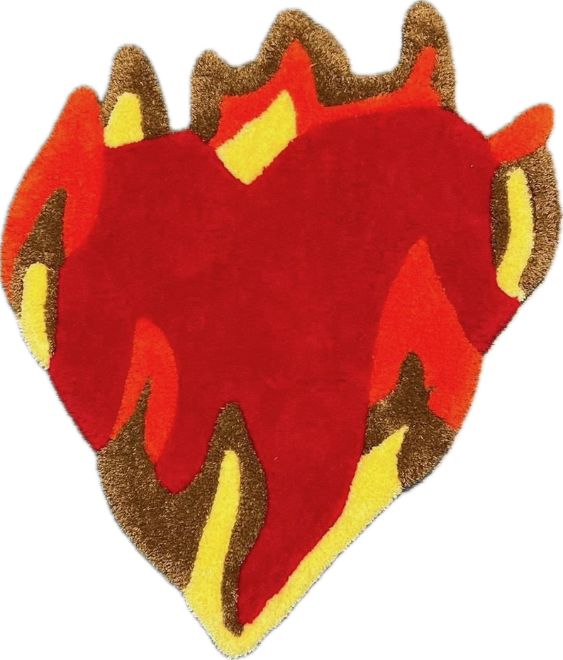 Flaming Heart Rug