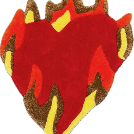 Flaming Heart Rug